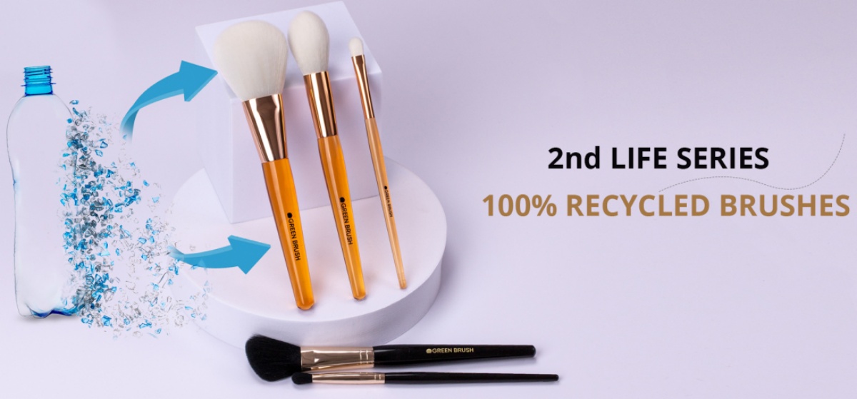 2nd Life Series 100% Recycled makeup brushes