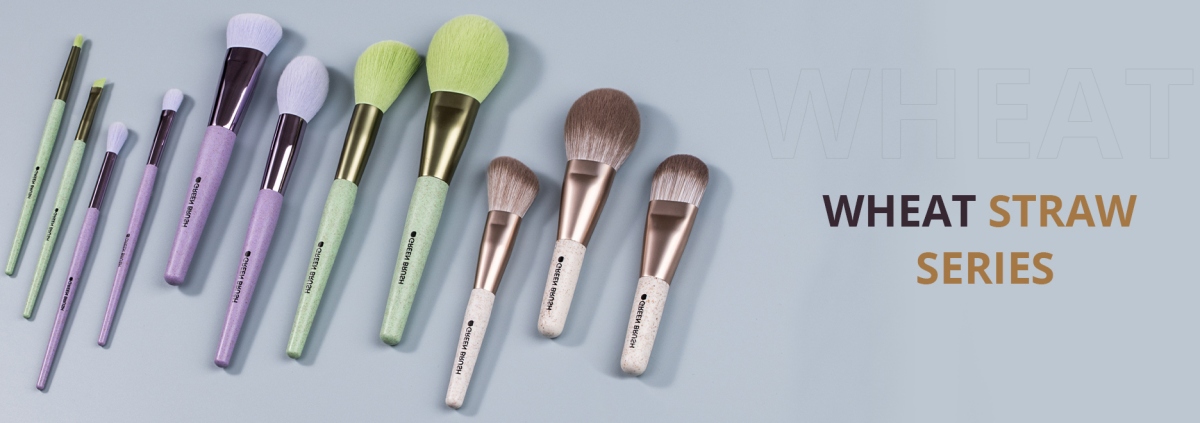 Sustainable Wheat Straw Series makeup brushes