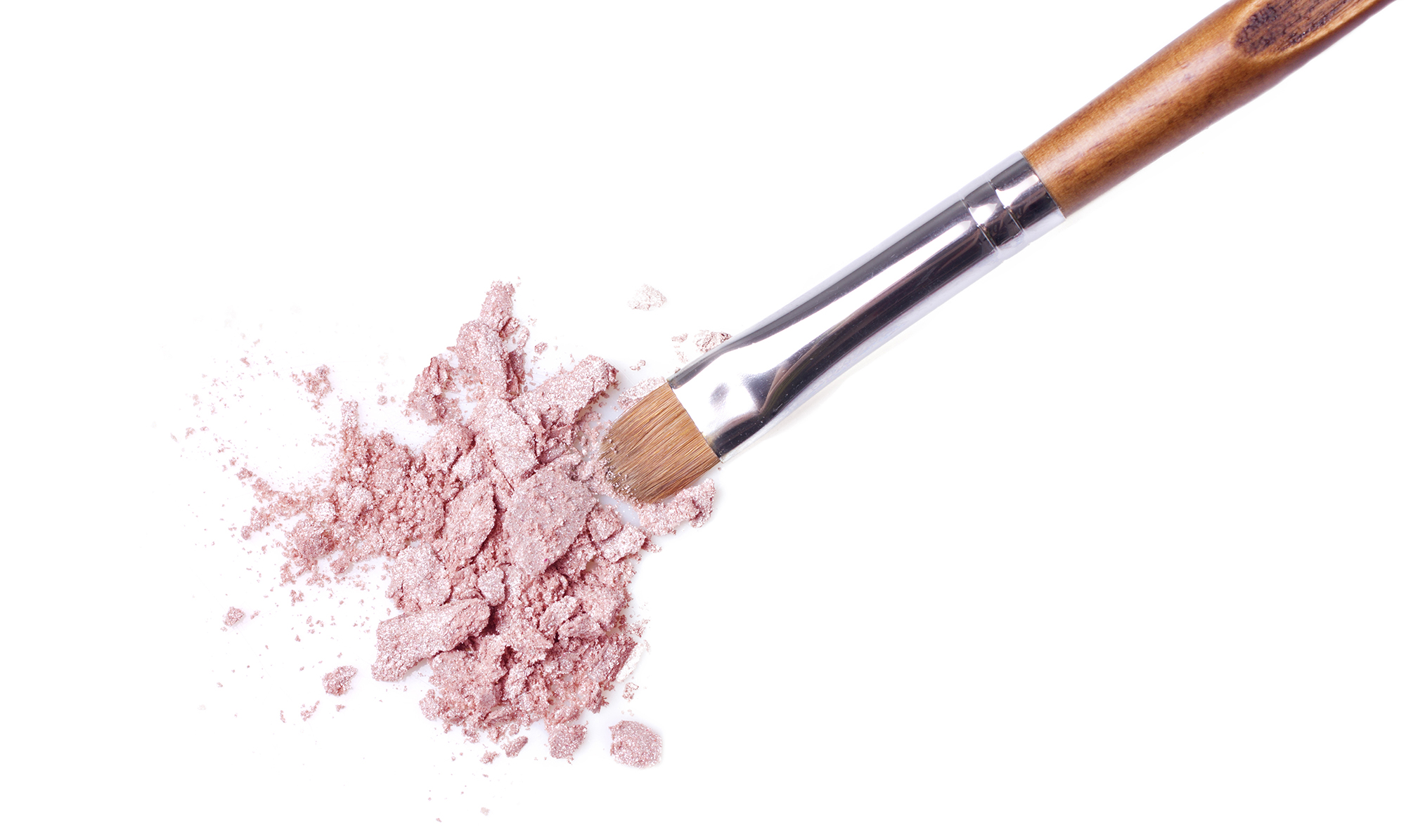 Antimicrobial makeup brushes