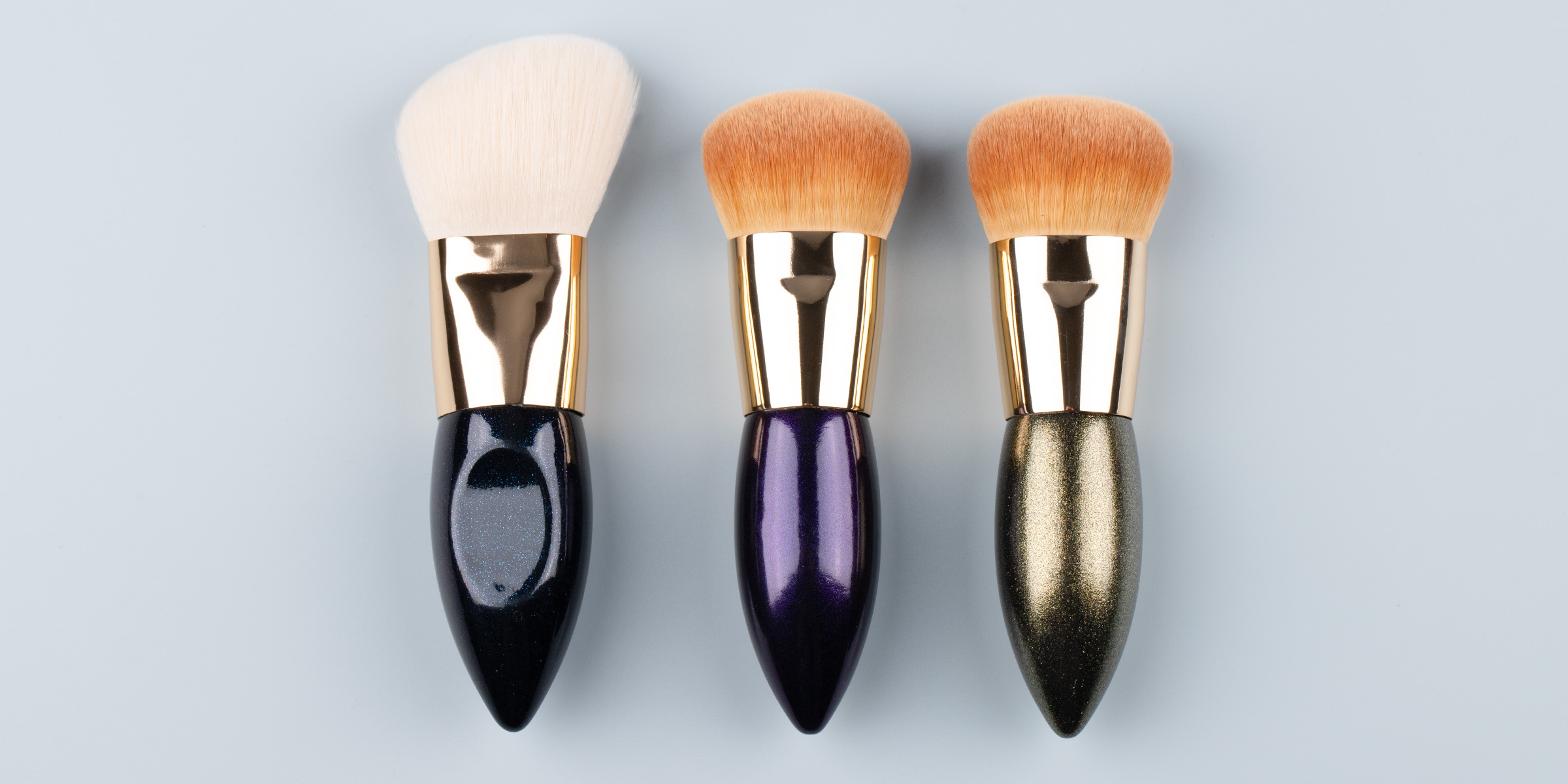 Pearlescent Series makeup brushes