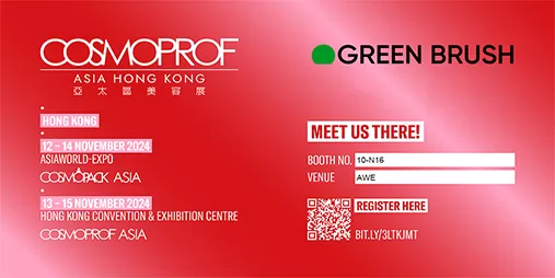 GREEN BRUSH Custom Makeup Brush Company to Attend COSMOPROF ASIA